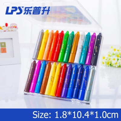 Children Bath Silky Crayon Eco Friendly High Quality Washable Painting Tool Water Soluble Crayons For Kids 24 Colors Per Set