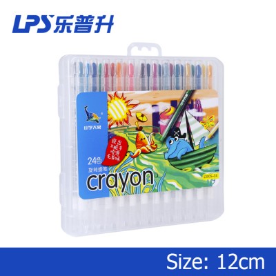 Wholesale Art Drawing Tools Smooth Twist Wax Crayon