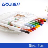 Multicolor Twisted Crayon Pen Set For Kids Non Toxic Rainbow Oil Wax Silky Crayon Rotatable