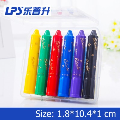 LPS New Supplies Art Painting Crayon Set 6 Colors Non Toxic Soluble Watercolor Crayon